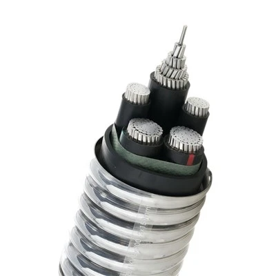 YJLHS 3*300 + 1*150mm² 0.6/1KV Konduktor Aloi Aluminium Nadir Bumi XLPE Kabel Kuasa Berperisai Bare Terkunci Bersaling