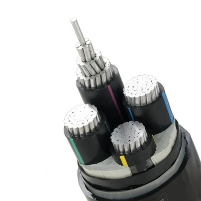 YJLHV22 4 Teras 240mm² Aluminium Teras XLPE Pita Keluli Berperisai Perindustrian Kuasa Sarung PVC
